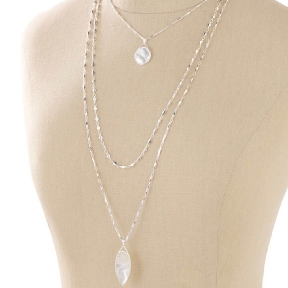 NWOT Stella & Dot Aurelia Silver Necklace